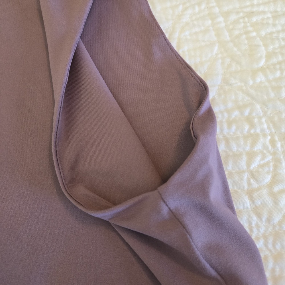 REORIA Sleeveless High Neck Double Lined Casual Basic Tank Plum XL - Picture 3 of 10